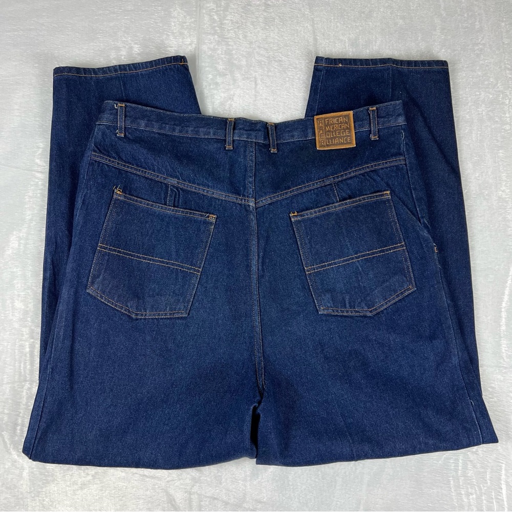 RARE Vintage AACA African American College Alliance Denim Jeans Mens 40